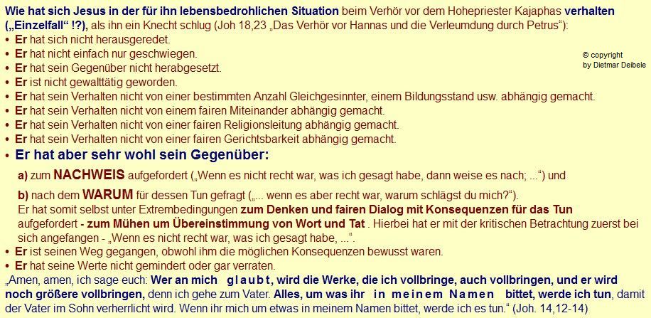 Verhalten Jesu in lebensbedrohlicher Situation, Kirche Mobbing