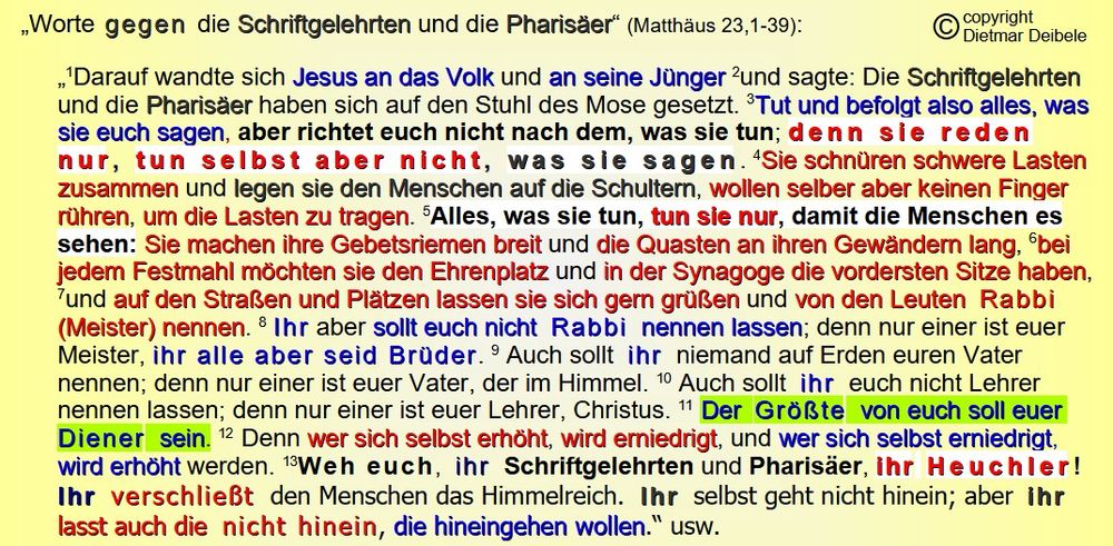 (Matthäus 23,1-39), Kirche, Mobbing